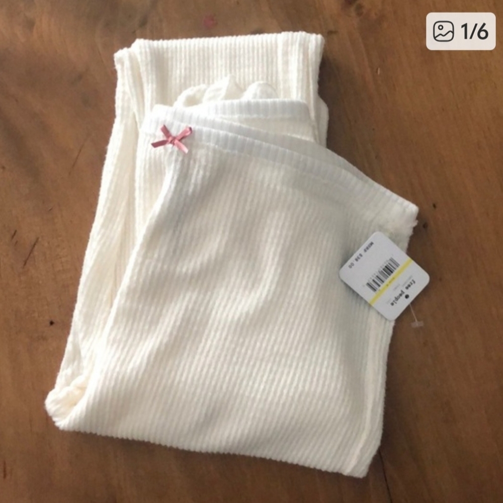 Free People Lou Lou Ruched Thermal Leggings, Size M